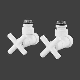 Вентили запорные Energy SMT8200SCH0405/2WHITE угловые ручка крест белый матовый